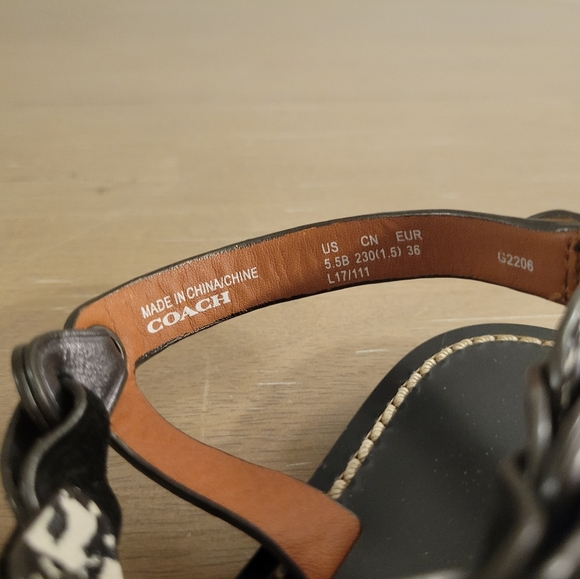 Coach Link Sandal Sz 5.5 - Picture 11 of 11